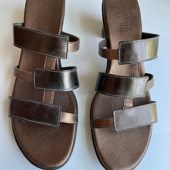 Munro Brown Sandals Size 8 Narrow, Like New! - Picture 1 of 4